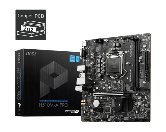 MSI H510M-A PRO MOTHERBOARD, MICRO-ATX