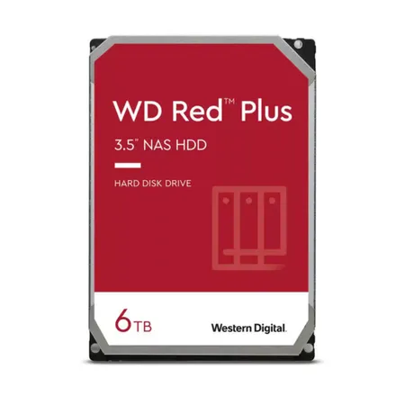 Western Digital WD Red Plus 6TB 3.5" SATA 5400 RPM NAS Internal Hard Disk Drive