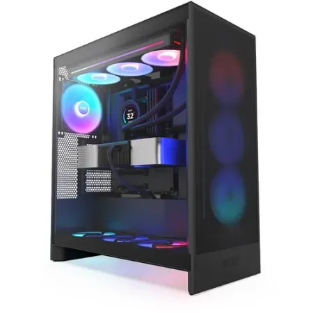 NZXT H7 Flow RGB EATX Mid Tower Cabinet 2024 Edition (White)