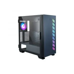 MSI MAG Vampiric 300R Pacific Blue Mid Tower Case, ATX Support, Up To 360 mm Radiator Support
