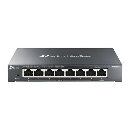 TP-Link TL-RP108GE 8 Port Gigabit Managed Reverse PoE Switch