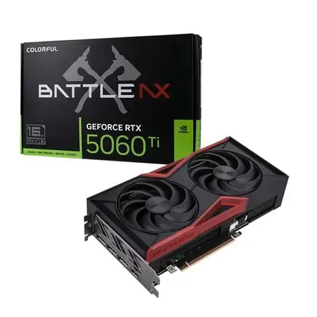 Colorful GeForce RTX 5060 Ti Battle AX Duo 16 GB GDDR7 Dual‑Fan RGB Gaming Graphics Card
