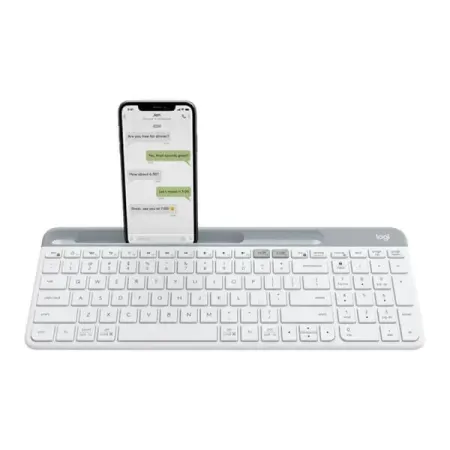 Logitech K580 Ultra Slim Multi-Device Wireless Quiet Keyboard - Off White