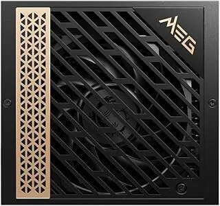 MSI MEG Ai1300P PCIE5 Power Supply Unit, UK Plug - 1300W, 80 Plus Platinum, Fully Modular ATX 3.0, PCIe 5.0 GPU Support, Japanese Capacitors, Gaming Intelligence, Sleeved Cables - 10 Year Warranty