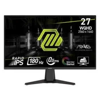 MSI MAG 275QF 27 Inch 2K WQHD 180Hz IPS Panel 101%SRGB 0.5MS Adaptive Sync Gaming Monitor