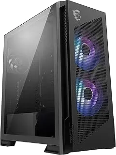 MPG Velox 300R Airflow PZ - Mid-Tower Gaming PC Case - 160 mm Dual Layer Blades Fan - Supports up to 360 mm Radiator - EZ DIY Features - Back-Connect ATX Motherboard Support