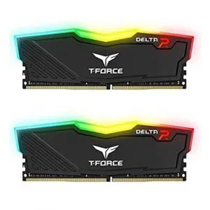 TeamGroup T-Force Delta RGB 16GB (8GBx2) DDR4 3200MHz Desktop RAM (Black) TF3D416G3200HC16FDC01