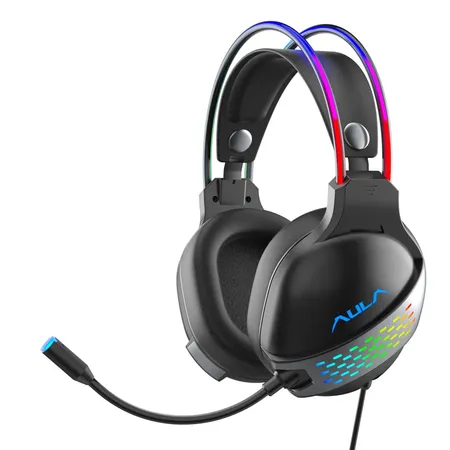 AULA S503 Wired RGB Gaming Headset With Adjustable Mic