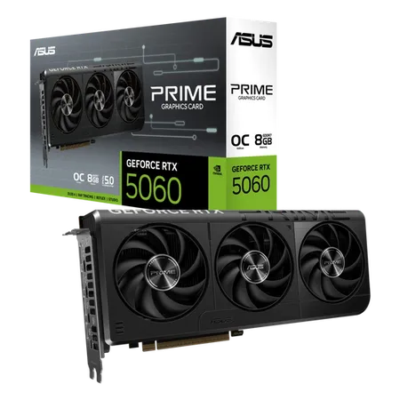 ASUS PRIME GeForce RTX 5060 8GB GDDR7 OC Edition Graphics Card