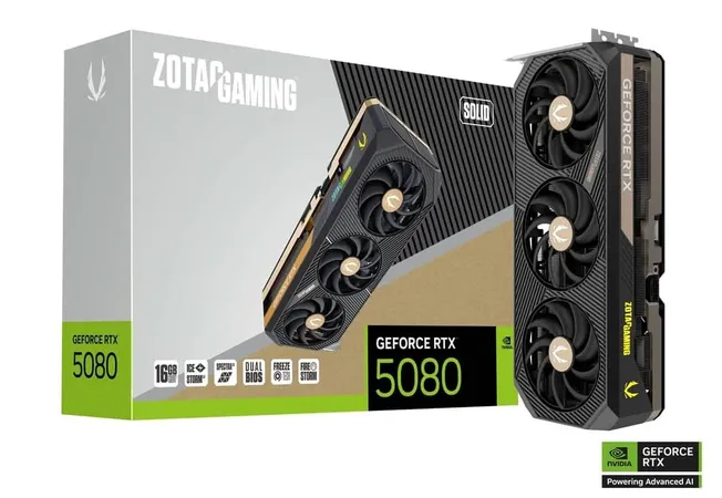 Zotac Gaming GeForce RTX 5080 Solid 16GB GDDR7 Graphic Card