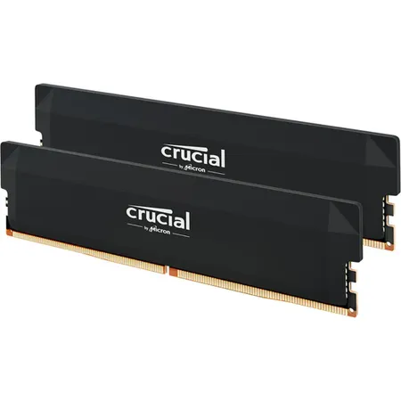Crucial Pro Overclocking 64GB (32GBx2) DDR5 6000Mhz CL40 UDIMM OC Gaming Memory - White