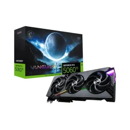 MSI Nvidia GeForce RTX 5060 Ti Vanguard SOC 16GB GDDR7 Triple Fan Graphics Card