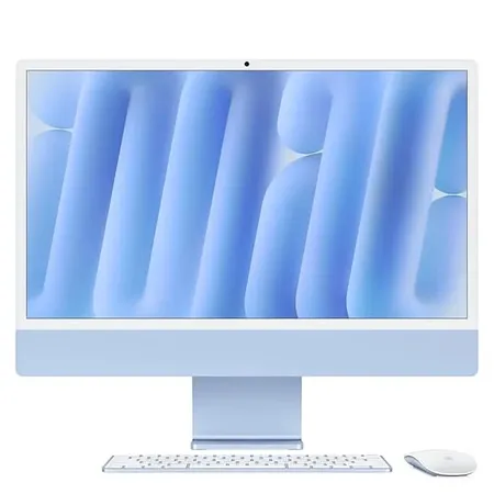 Apple 24-inch iMac with Retina 4.5K display M4 chip with 10‑core CPU and 10‑core GPU, 16GB, 256GB SSD - Blue