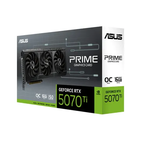 ASUS PRIME GeForce RTX 5070 Ti 16GB GDDR7 OC Edition Graphic Card PRIME-RTX5070TI-O16G