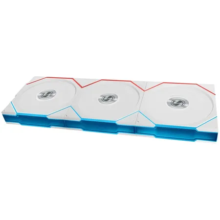 LIAN LI UNI FAN TL - WIRELESS 120 - TRIPLE PACK WHITE G99.12TL1W3W.IN