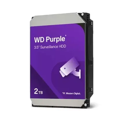 Western Digital WD 2TB Purple Surveillance Internal Hard Drive with Transfer Rate Upto 175MB/s and 3 Years Limited Warranty