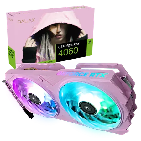 GALAX GeForce RTX 4060 EX Pink (1-Click OC) Nvidia Graphic Card