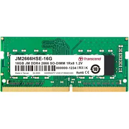 Transcend 16GB JetRam DDR4 2666 MHz CL19 SO-DIMM Memory Module