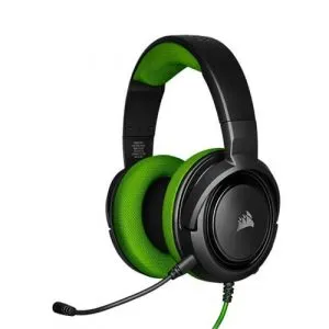 CORSAIR HS35 3.5mm Wired Stereo Gaming Headphones With Mic ( Green ) ( PC/Mobile/Mac/Xbox )