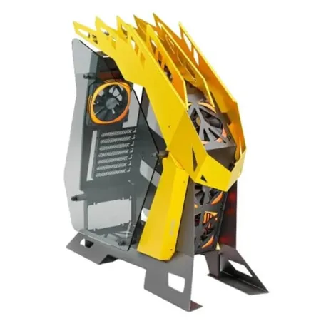 Ant Esports CYPHER G7 Mid-Tower ATX Computer Case Black Yellow