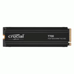 Crucial T700 4TB Gen5 NVMe M.2 SSD with heatsink - Up to 12,400 MB/s - DirectStorage Enabled - CT4000T700SSD5 - Gaming, Photography, Video Editing & Design - Internal Solid State Drive