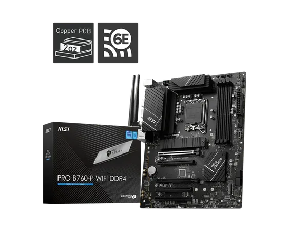 MSI PRO B760-P WIFI DDR4 MOTHERBOARD