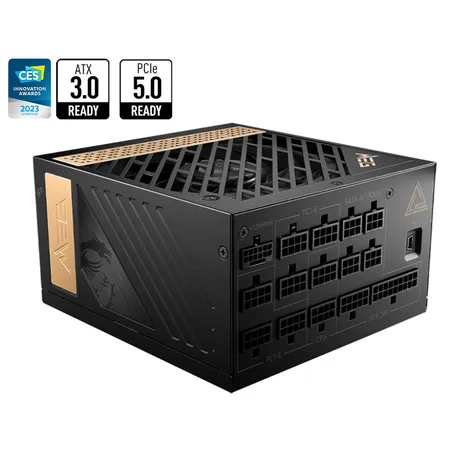 MSI MEG Ai1300P PCIE5 1300W 80+ Platinum Fully Mod...