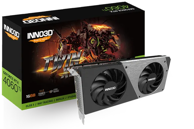 INNO3D GeForce RTX 4060 Ti Twin X2 OC 16GB Nvidia Graphic Card