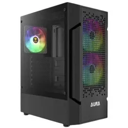 GAMDIAS Aura GC7 ATX Mid Tower ARGB Cabinet ( Black )