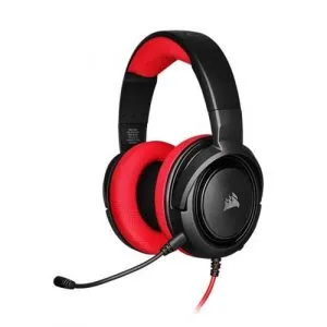 CORSAIR HS35 Wired Stereo Gaming Headphone With Mic ( Red ) ( PC/Mobile/Mac/Xbox )