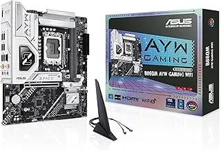 ASUS B860M AYW Gaming WiFi Supports 2 x M.2 Slots and 4 x SATA 6Gb/s Ports, DDR5, 1 x HDMI Port, 1 x PCIe 4.0 x16 Slot