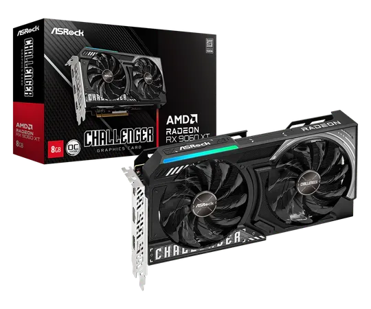 ASROCK Radeon RX 9060 XT Challenger OC 8GB AMD Graphic Card