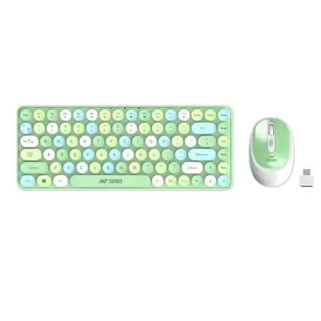 Ant Esports WKM33 Wireless Keyboard and Mouse Combo (Apple Green) (WKM33-APPLE-GREEN)