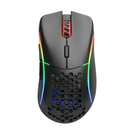GLORIOUS Model D RGB Wireless Ergonomic Gaming Mouse ( White ) ( 19000DPI / 6 Macro Buttons )