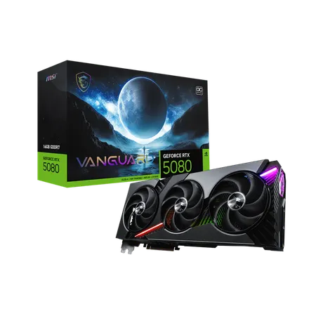 MSI GeForce RTX 5080 Vanguard OC 16GB NVIDIA Graphic Card