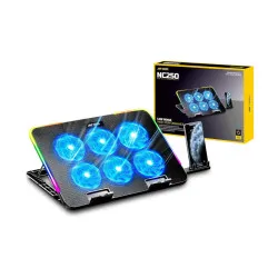 Ant Esports NC250 RGB Laptop Cooling Pad, Laptop Cooler with Mobile Holder