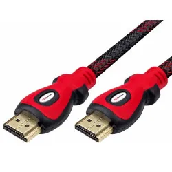 Portronics Koral Male to Male HDMI Cable 1.5M - Black-Red (POR 635)