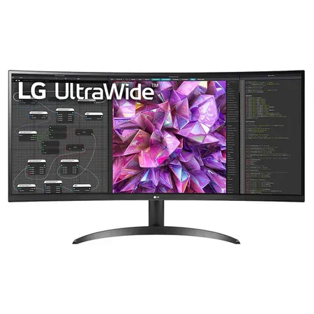 LG 34WQ75C-B 34-inch QHD IPS with Dual Speakers and USB-C Port Ultrawide Monitor