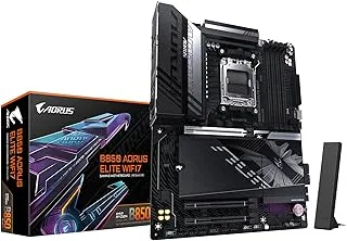 GIGABYTE B850 AORUS Elite WIFI7 ICE AMD AM5 LGA 1718 Motherboard, ATX, DDR5, 3X M.2, PCIe 5.0, USB-C, WIFI7, 2.5GbE LAN, EZ-Latch, 5-Year Warranty
