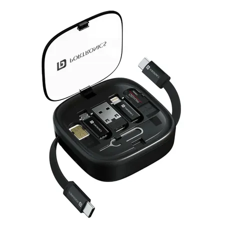 Portronics SnapCase 2 POR 2887 Multipurpose Cable Card Kit