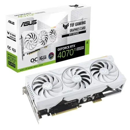 Asus TUF Gaming RTX 4070 Ti Super BTF White OC Edition 16GB Graphics Card