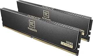 TeamGroup T-Create Expert 2x16GB 6000MHz (6000MT/s) CL30 Black 32GB DDR5 RAM Kit, Desktop Memory, Metal Heatsink, 10Layer PCB For Overclocking, ECC, XMP 3.0/EXPO, For Intel/AMD CPU, Low Latency Module