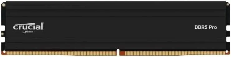 Crucial Pro OC 16GB (16GB x 1) DDR5 6000Mhz UDIMM Desktop Gaming Memory (RAM) Black