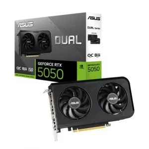 Asus Dual Nvidia GeForce RTX 5050 OC 8GB GDDR6 Dual Fan Graphics Card