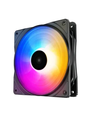 DeepCool RF120 FS (3 in 1) 120mm PWM RGB LED Chassis Case Fans - Black