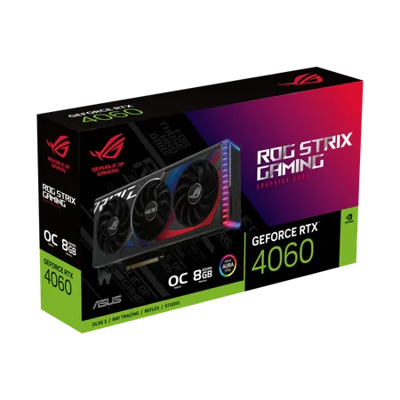 ASUS ROG Strix GeForce RTX 4060 OC Edition 8GB GDDR6 4060 Graphics Card ROG-STRIX-RTX4060-O8G-GAMING