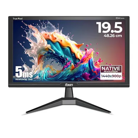 Foxin Crystal 19.5" 60Hz 5ms Wall‑Mountable HD LED Monitor HDMI & VGA