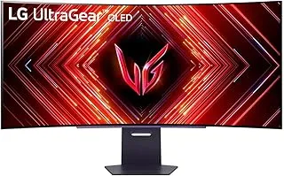 LG 45 inch 21:9 Ultragear™ OLED WQHD 800R Curved Gaming Monitor (3440 x 1440) 240Hz, 0.03ms, G-Sync Compatible, AMD FreeSync™, HDR™ True Black400, 1.5M:1 Contrast Ratio, Tilt,Height,Swivel, 45GS95QE