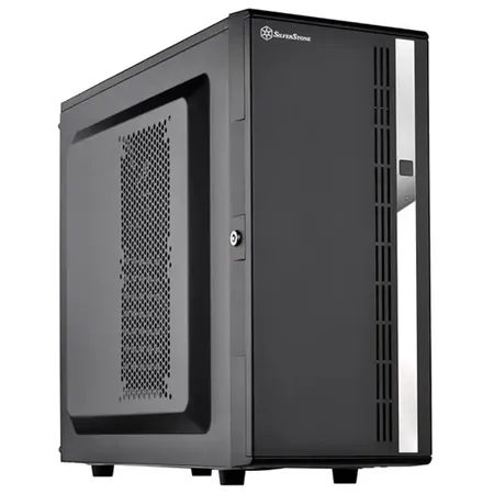 SilverStone SST‑CS380B Mid‑Tower NAS Chassis 8‑Bay Hot‑Swap Dual 5.25″ Bays 3×120 mm Fans