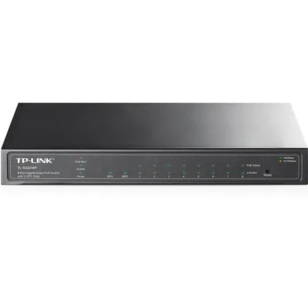 TP-Link TL-SG2210P Jetstream 8 Port Gigabit Smart PoE+ Switch with 2 SFP Slots